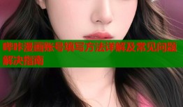 哔咔漫画账号填写方法详解及常见问题解决指南